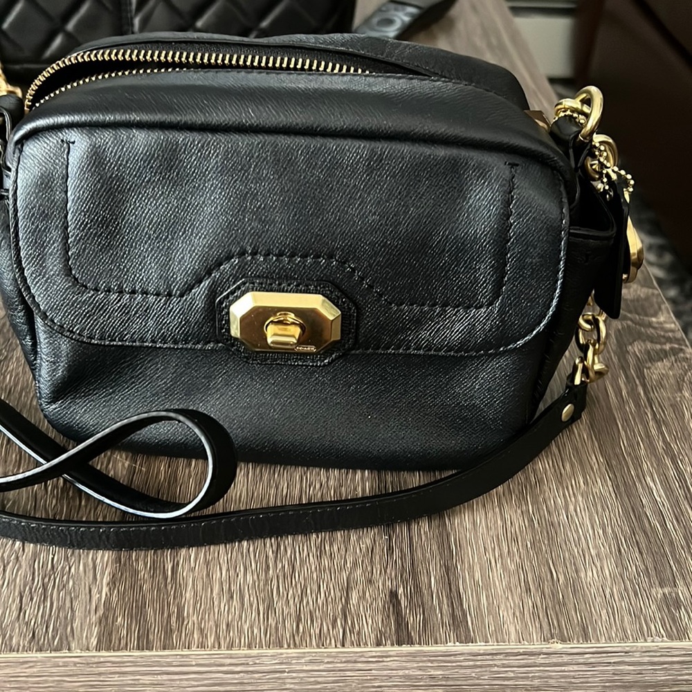 Coach camera style cross body bag